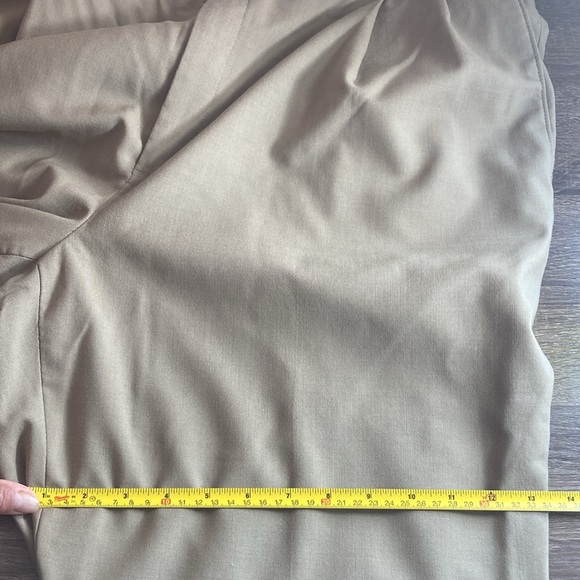 Mens Hart Schaffner Marx Tan Pleated Pants Size 42 Pre Owned - Picture 6 of 9